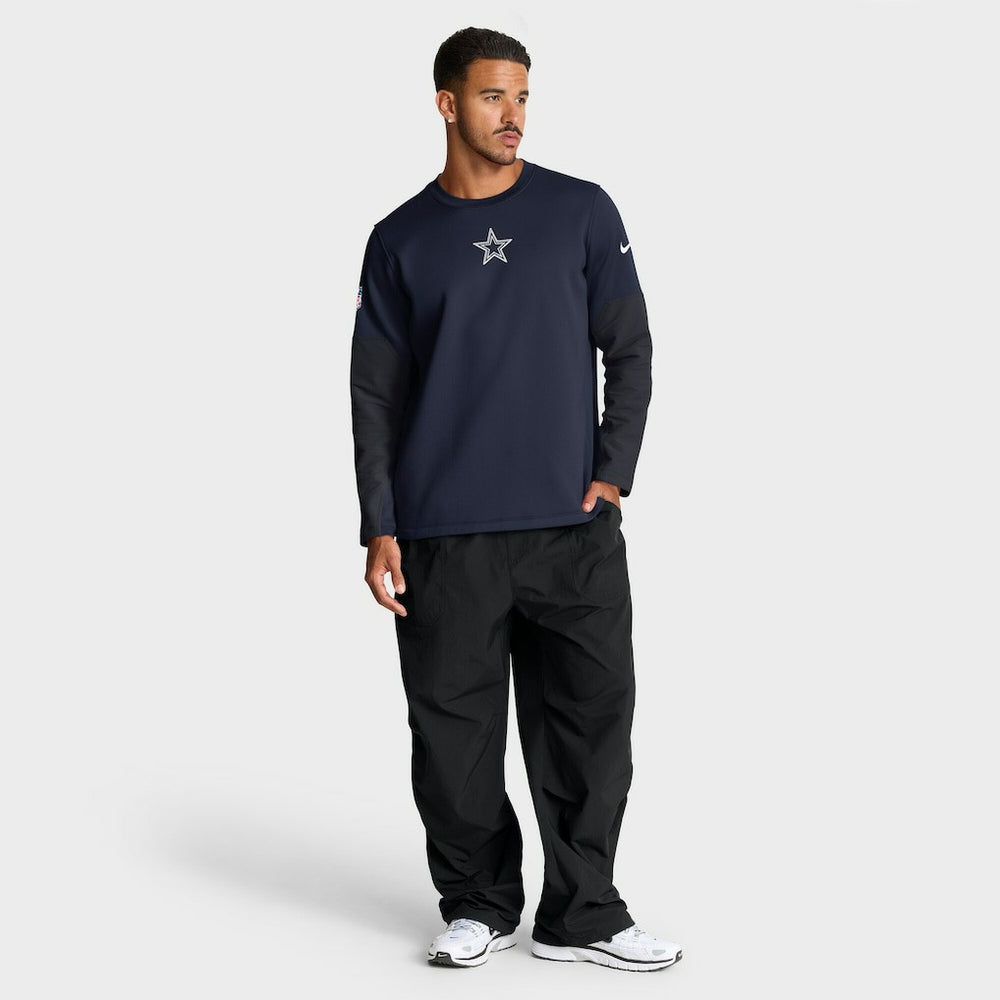 Dallas Cowboys Sideline Coach Therma-FIT Long Sleeve T-Shirt Navy
