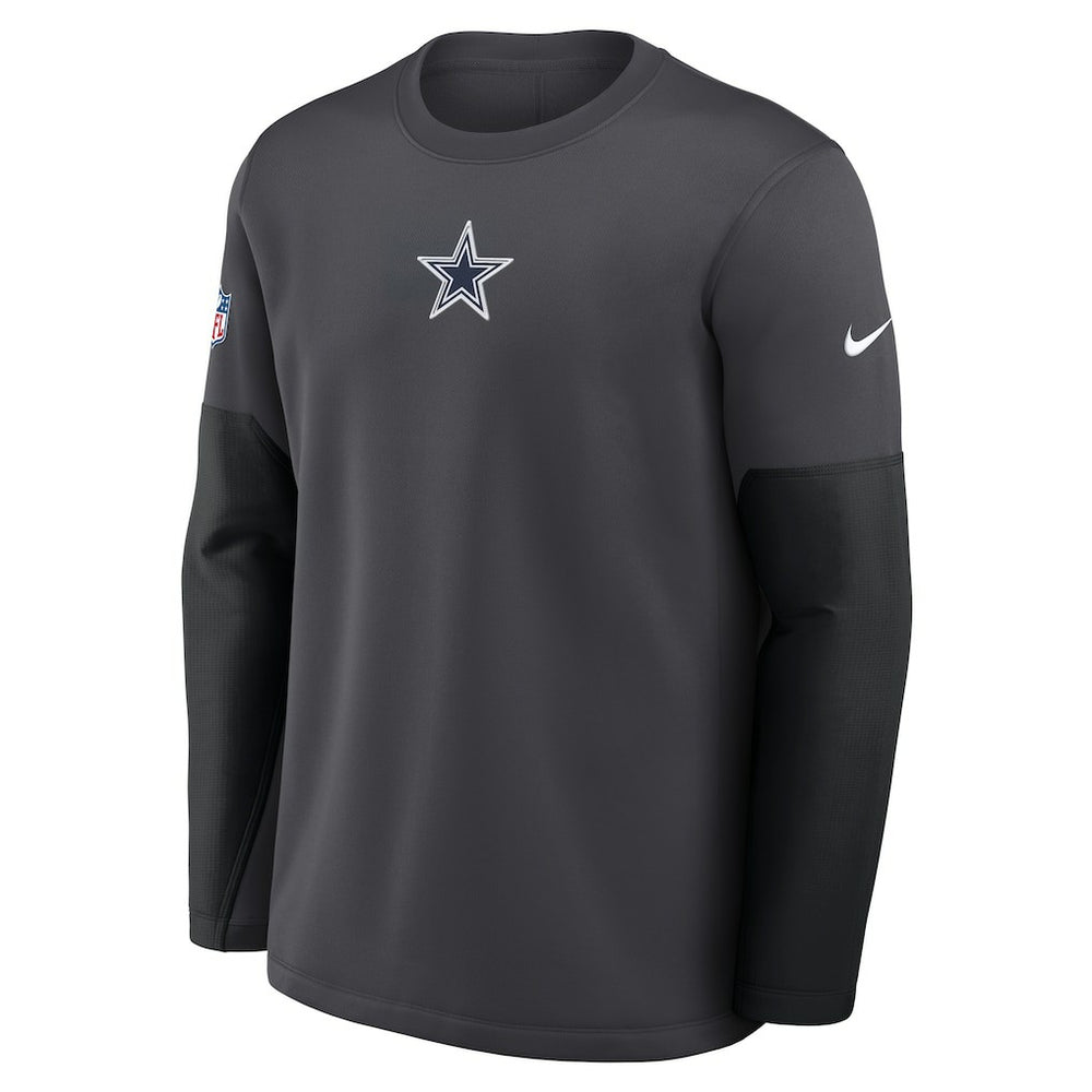 Dallas Cowboys Sideline Coach Therma-FIT Long Sleeve T-Shirt Anthracite