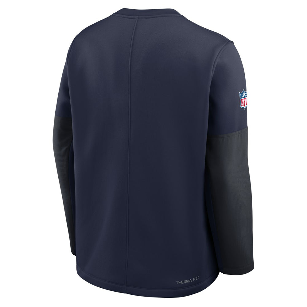 Denver Broncos Sideline Coach Therma-FIT Long Sleeve T-Shirt Navy