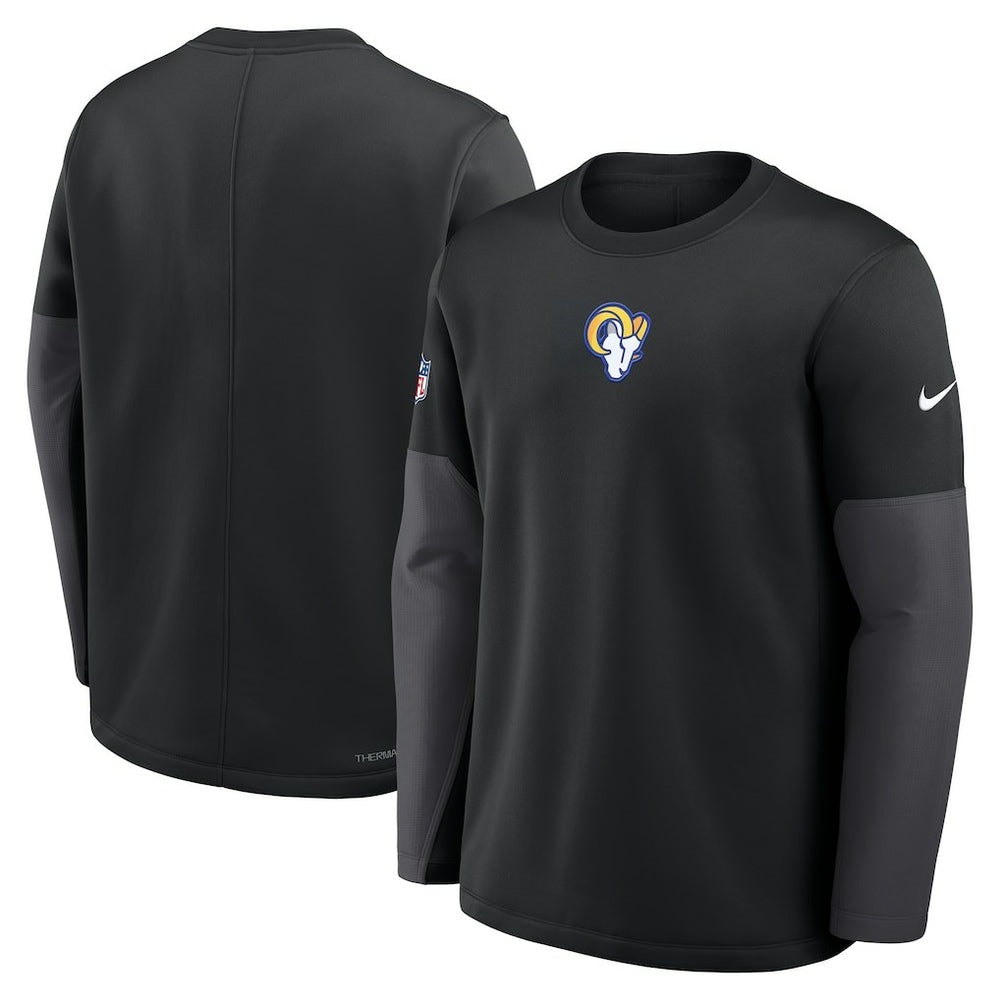 Los Angeles Rams Sideline Coach Therma-FIT Long Sleeve T-Shirt Black