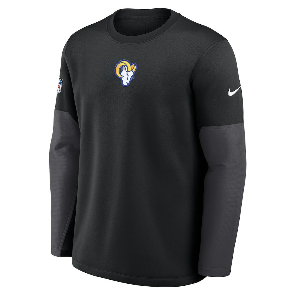 Los Angeles Rams Sideline Coach Therma-FIT Long Sleeve T-Shirt Black