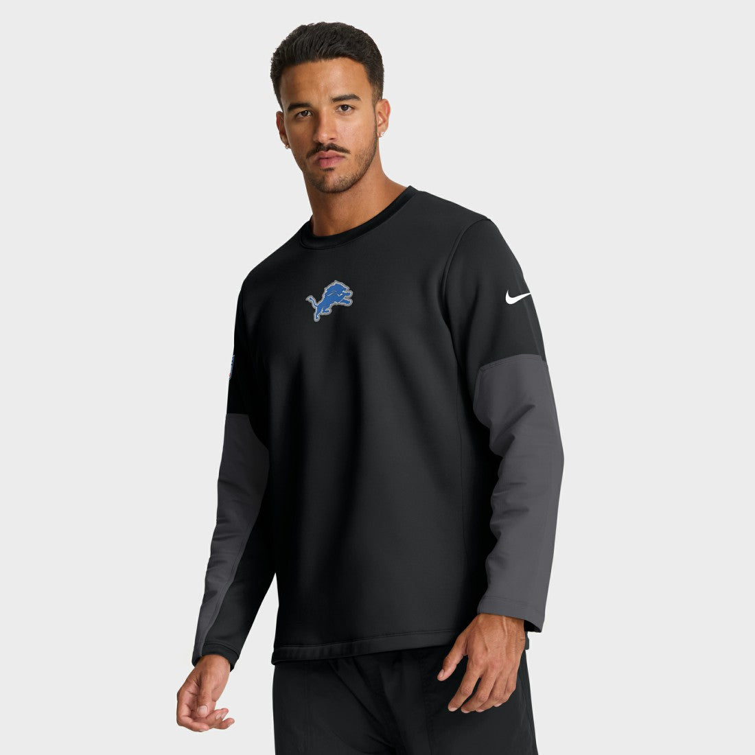 Detroit Lions Sideline Coach Therma-FIT Long Sleeve T-Shirt Black