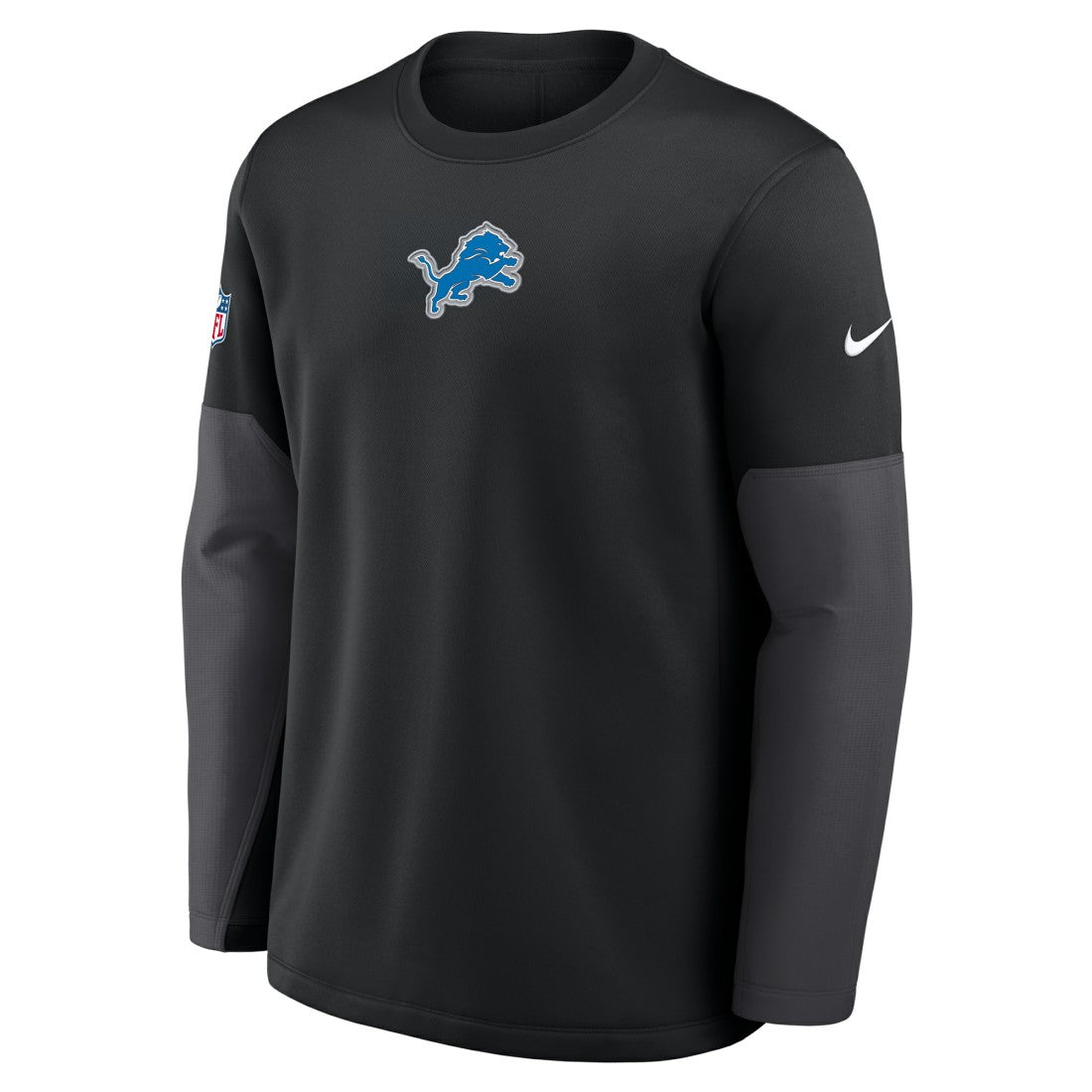 Detroit Lions Sideline Coach Therma-FIT Long Sleeve T-Shirt Black