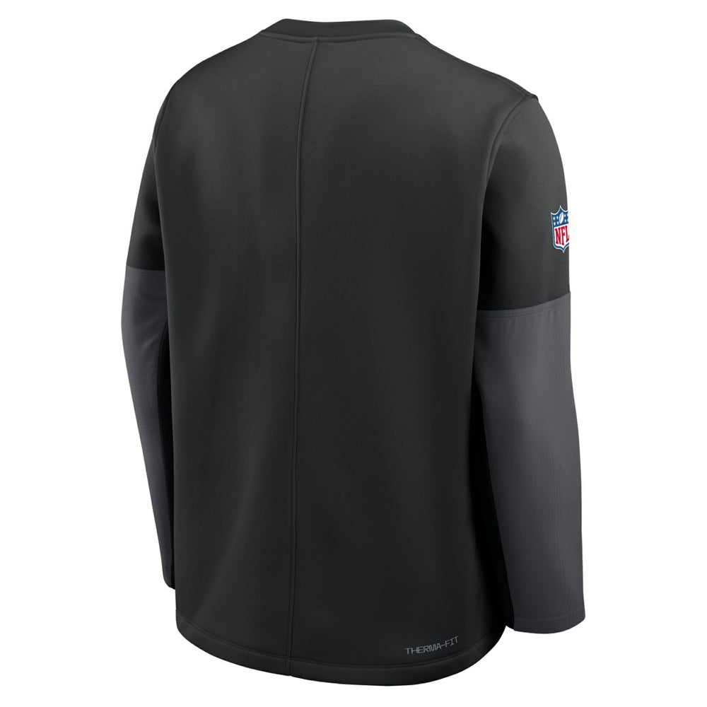 Detroit Lions Sideline Coach Therma-FIT Long Sleeve T-Shirt Black