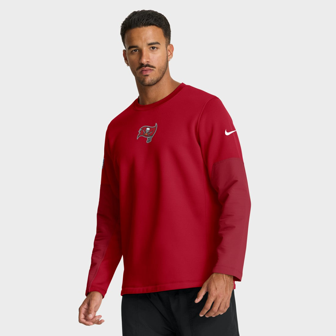 Tampa Bay Buccaneers Sideline Coach Therma-FIT Long Sleeve T-Shirt Red