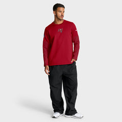 Tampa Bay Buccaneers Sideline Coach Therma-FIT Long Sleeve T-Shirt Red
