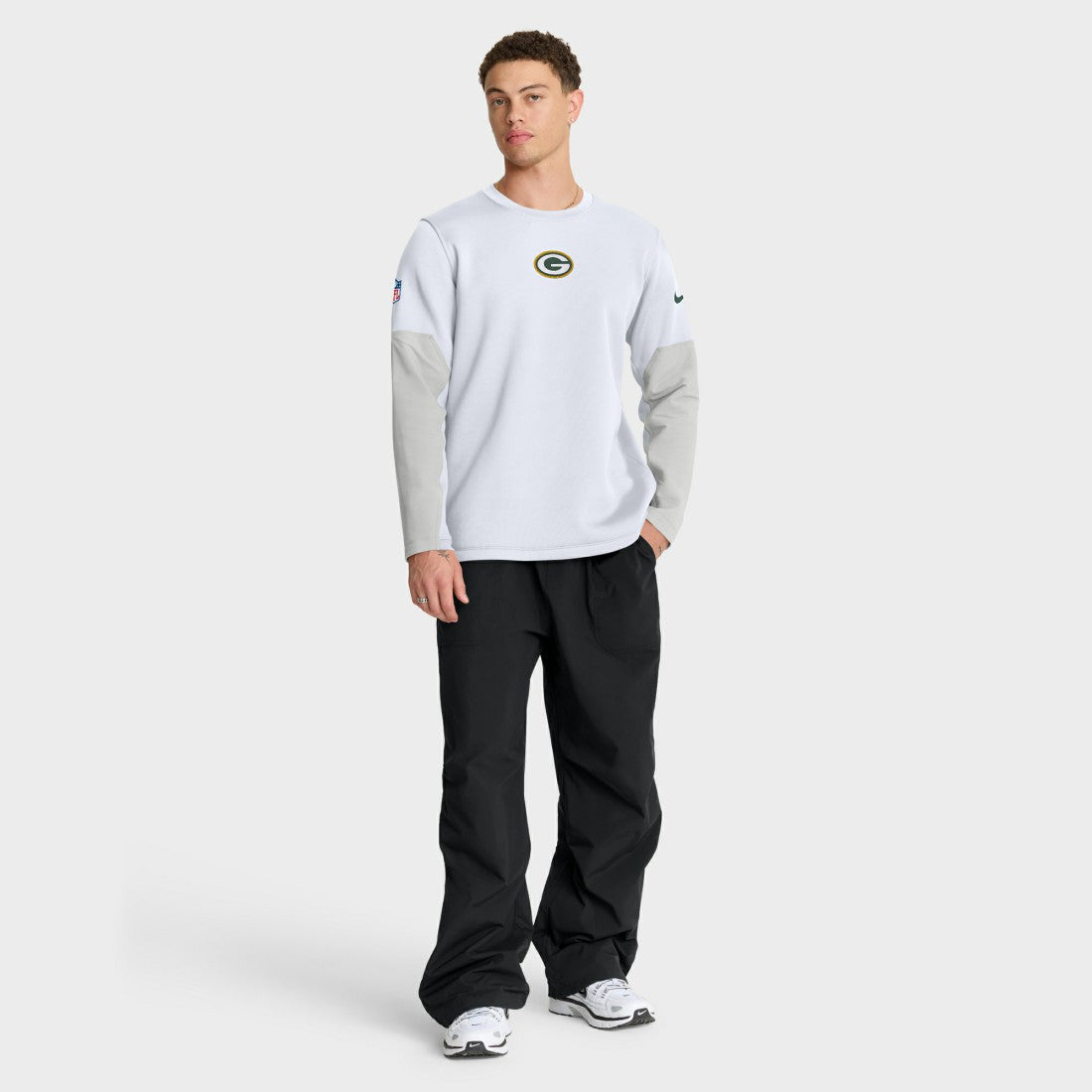 Green Bay Packers Sideline Coach Therma-FIT Long Sleeve T-Shirt White