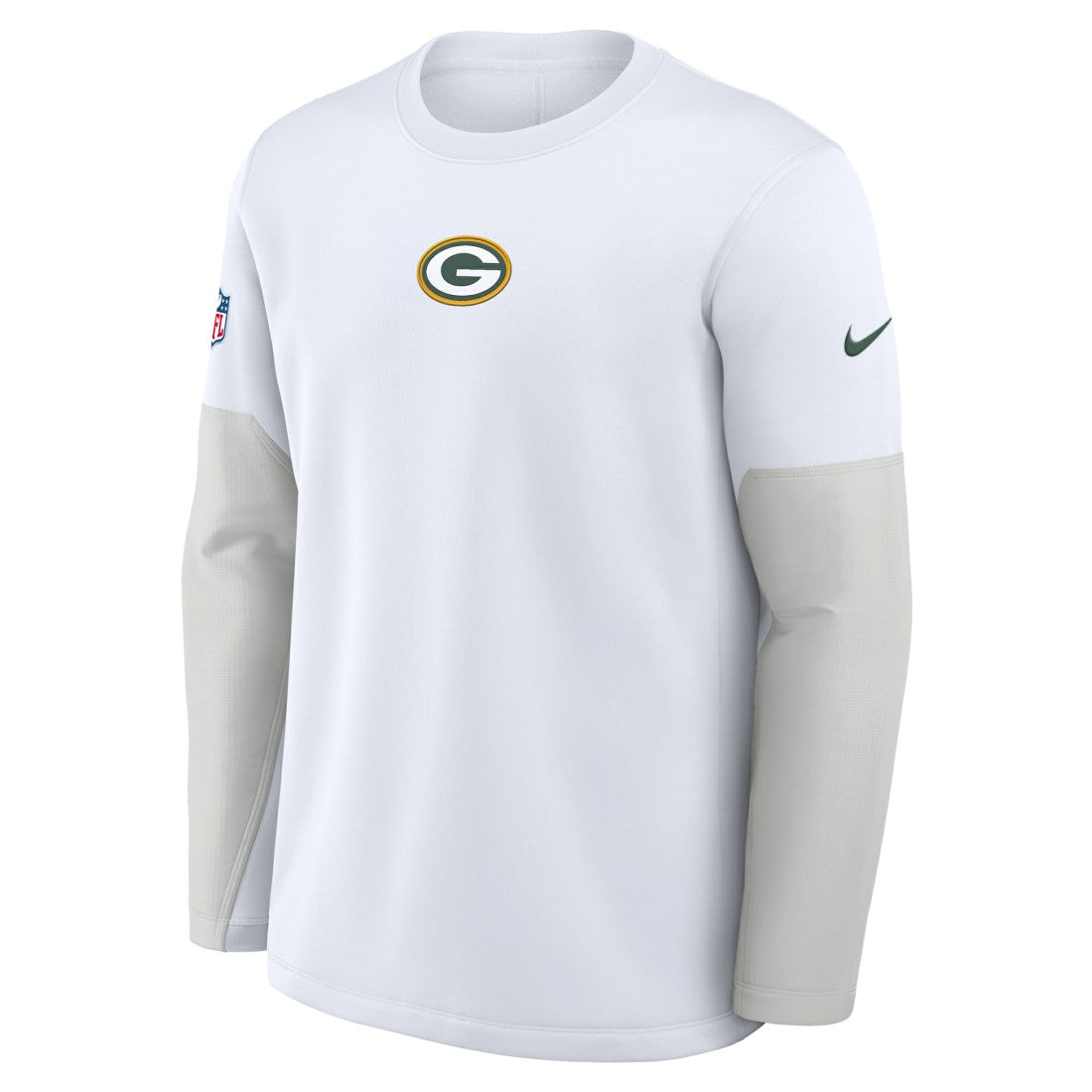 Green Bay Packers Sideline Coach Therma-FIT Long Sleeve T-Shirt White