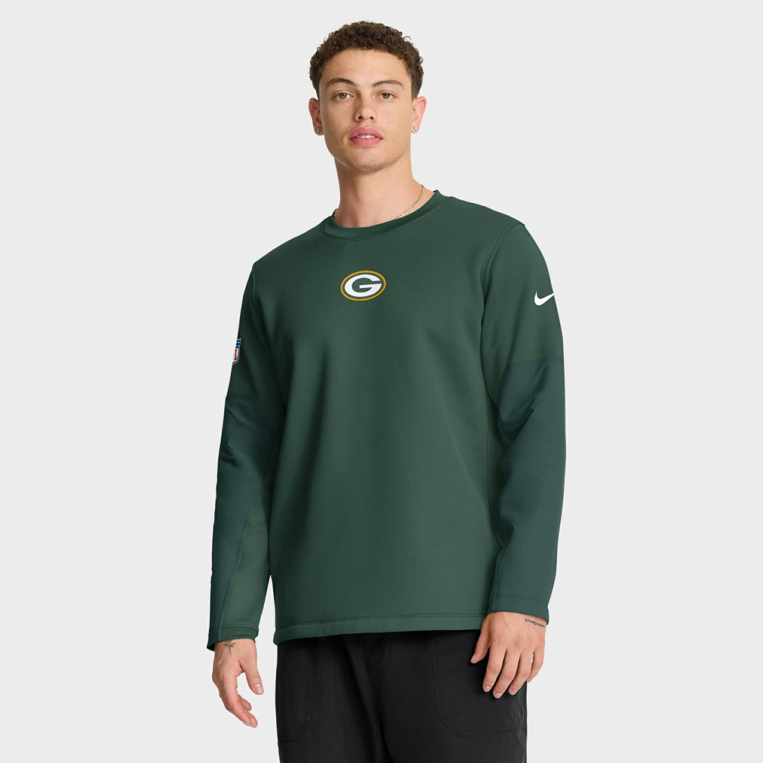 Green Bay Packers Sideline Coach Therma-FIT Long Sleeve T-Shirt Green