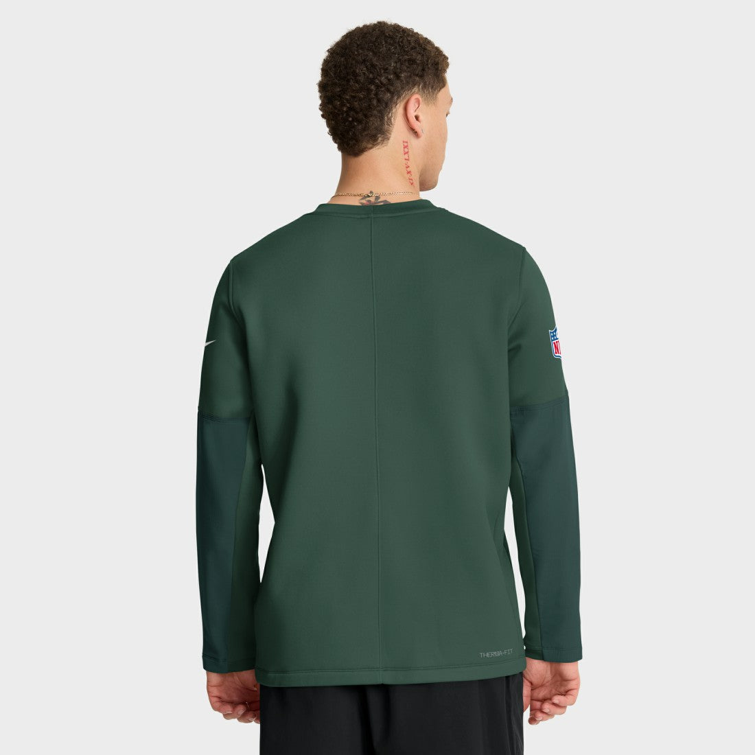 Green Bay Packers Sideline Coach Therma-FIT Long Sleeve T-Shirt Green