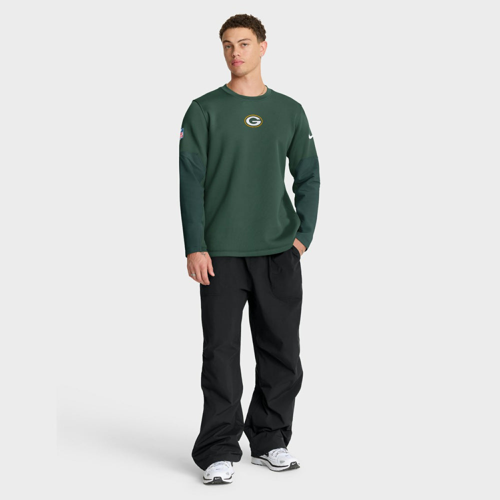 Green Bay Packers Sideline Coach Therma-FIT Long Sleeve T-Shirt Green
