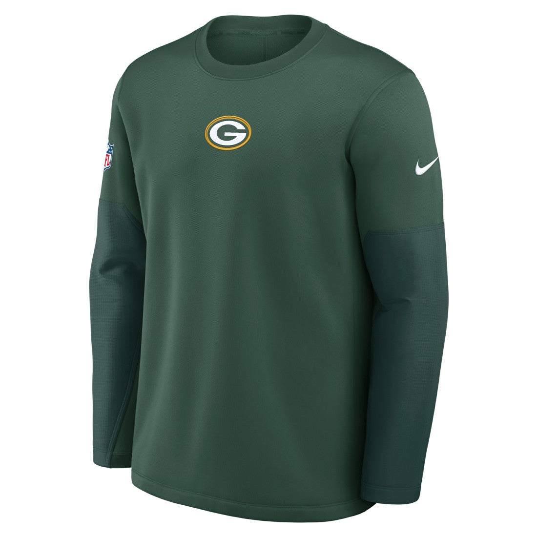 Green Bay Packers Sideline Coach Therma-FIT Long Sleeve T-Shirt Green