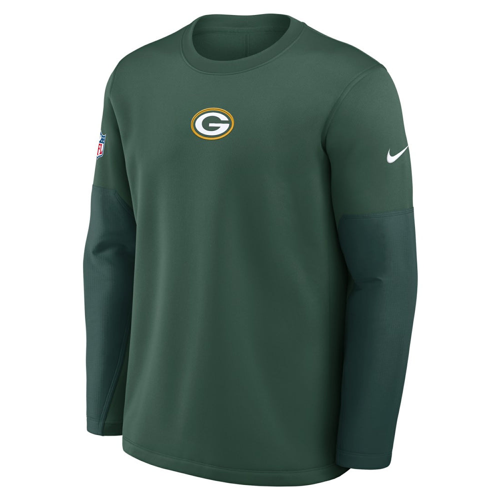 Green Bay Packers Sideline Coach Therma-FIT Long Sleeve T-Shirt Green