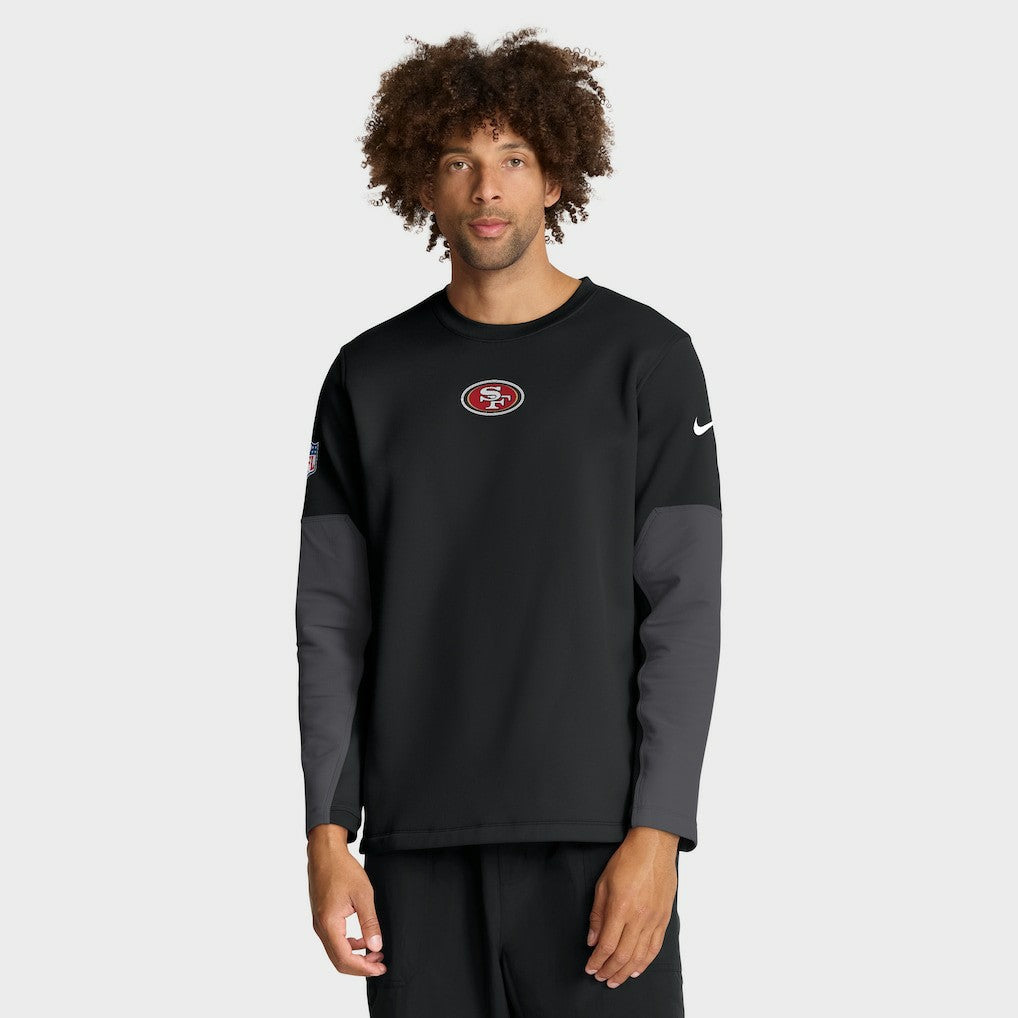 San Francisco 49ers Sideline Coach Therma-FIT Long Sleeve T-Shirt Black