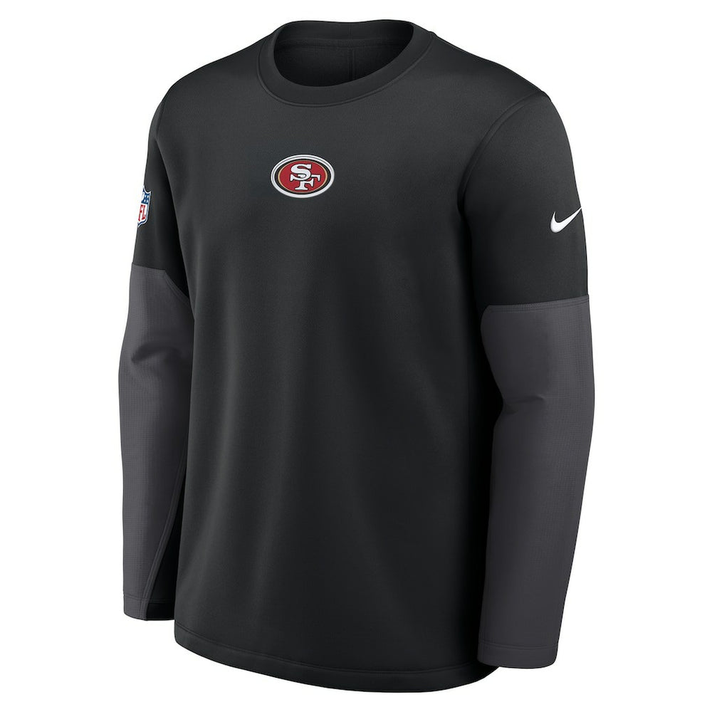 San Francisco 49ers Sideline Coach Therma-FIT Long Sleeve T-Shirt Black