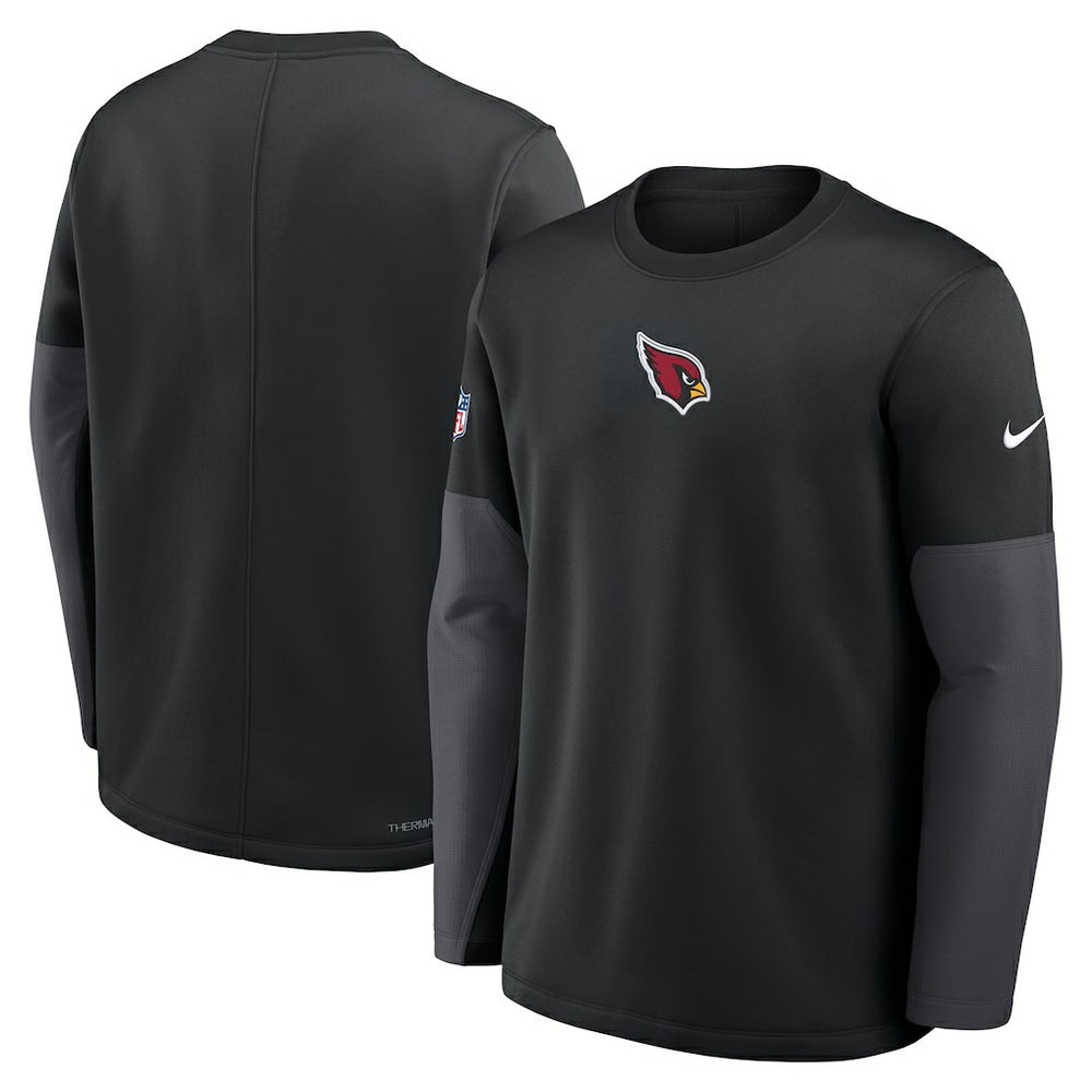 Arizona Cardinals Sideline Coach Therma-FIT Long Sleeve T-Shirt Black
