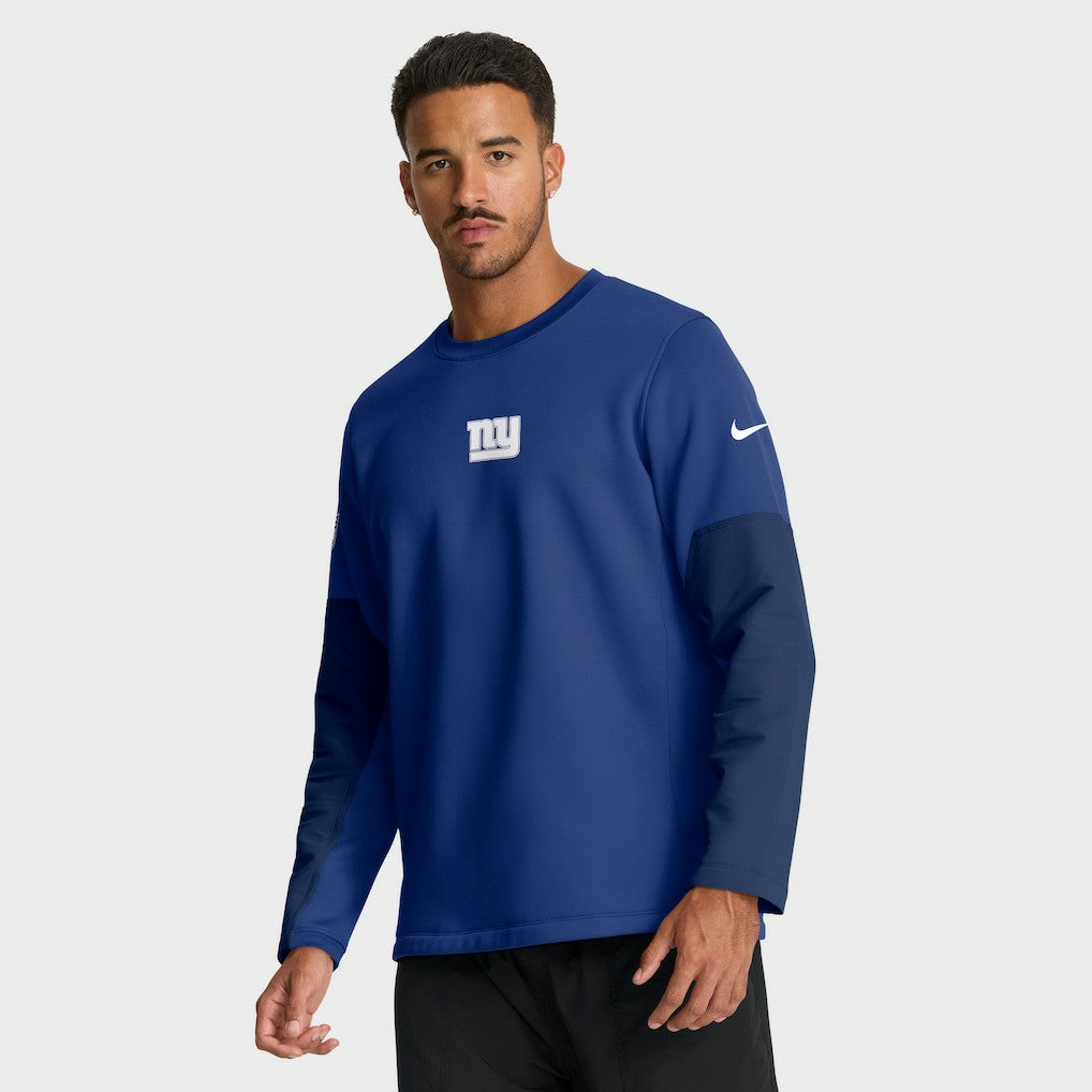 New York Giants Sideline Coach Therma-FIT Long Sleeve T-Shirt Royal