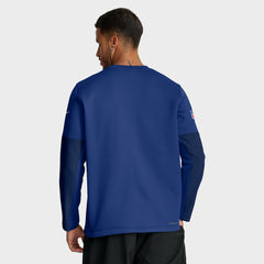 New York Giants Sideline Coach Therma-FIT Long Sleeve T-Shirt Royal