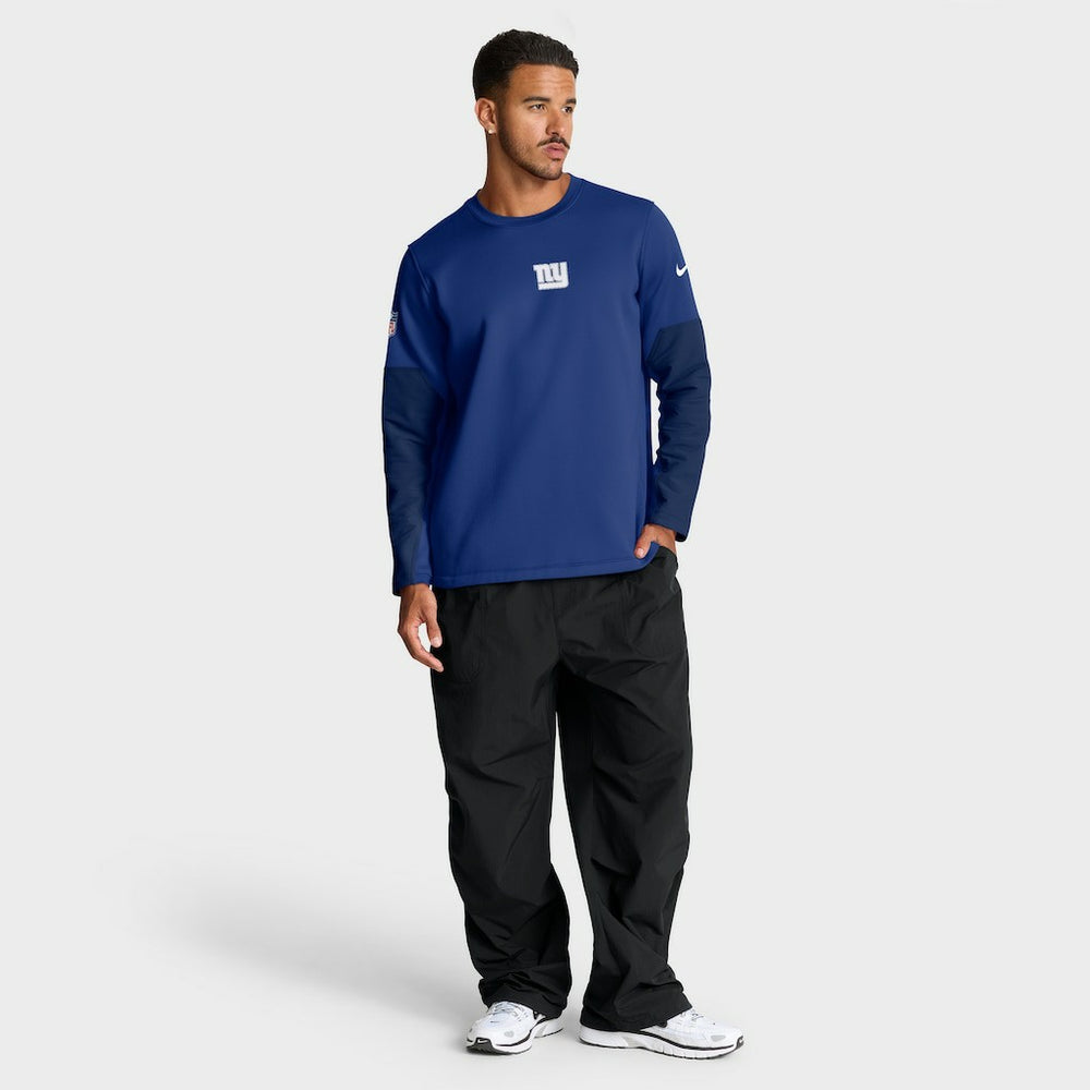 New York Giants Sideline Coach Therma-FIT Long Sleeve T-Shirt Royal