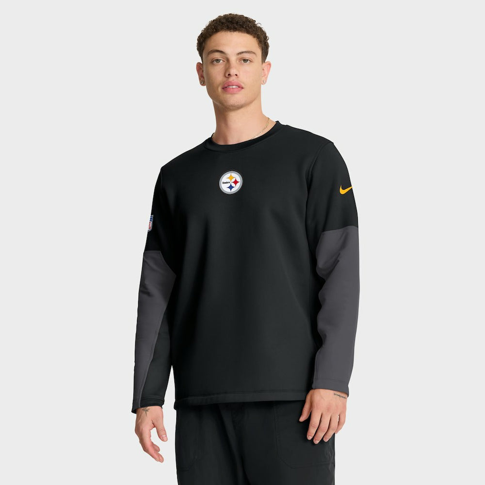 Pittsburgh Steelers Sideline Coach Therma-FIT Long Sleeve T-Shirt Black