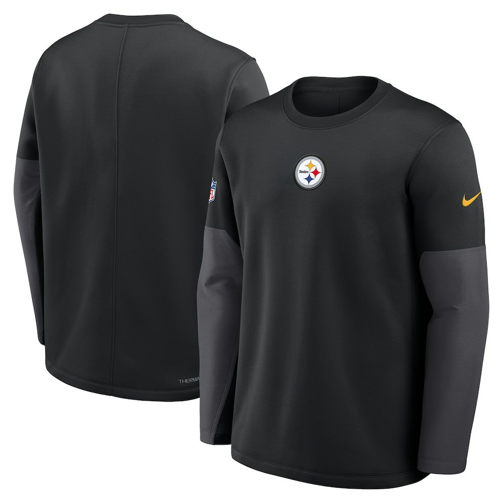 Pittsburgh Steelers Sideline Coach Therma-FIT Long Sleeve T-Shirt Black