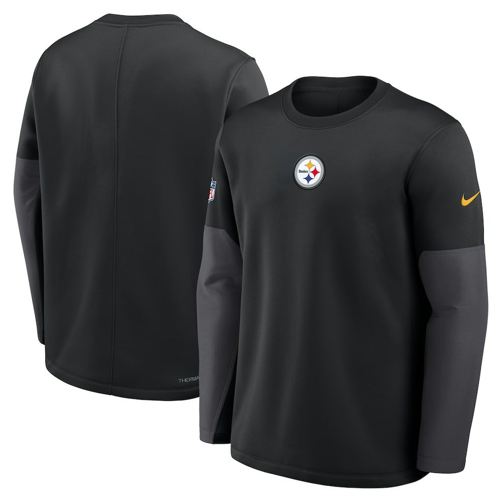Pittsburgh Steelers Sideline Coach Therma-FIT Long Sleeve T-Shirt Black