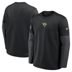 Jacksonville Jaguars Sideline Coach Therma-FIT Long Sleeve T-Shirt Black