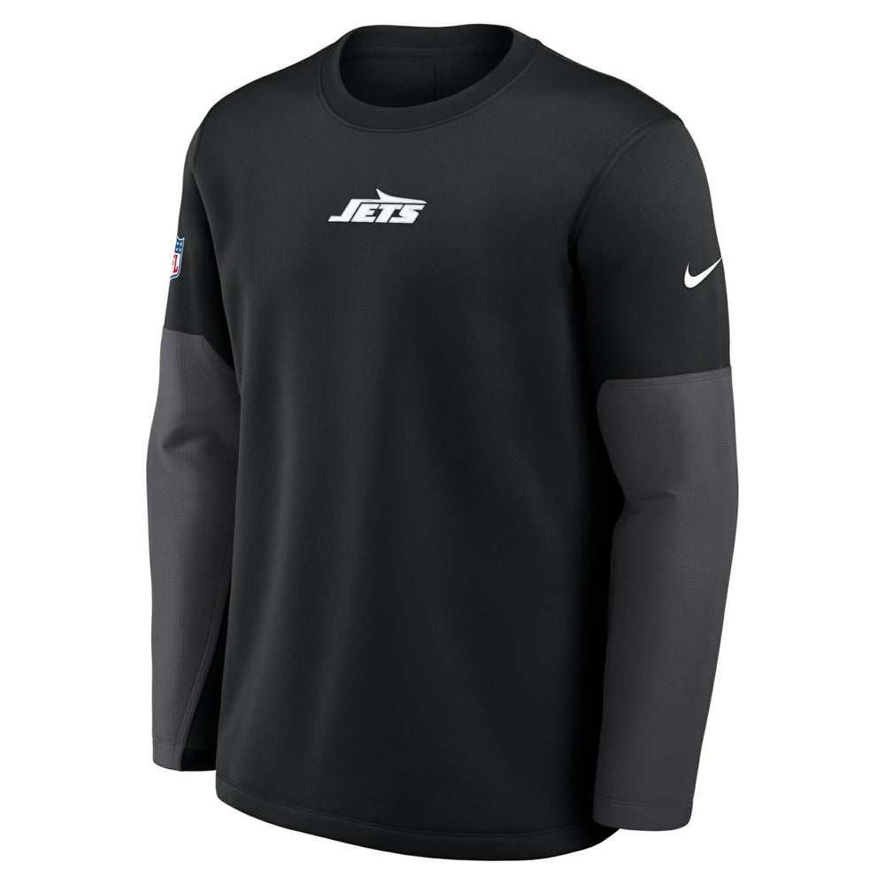 New York Jets Sideline Coach Therma-FIT Long Sleeve T-Shirt Black