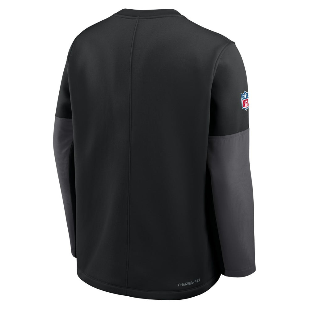 New York Jets Sideline Coach Therma-FIT Long Sleeve T-Shirt Black