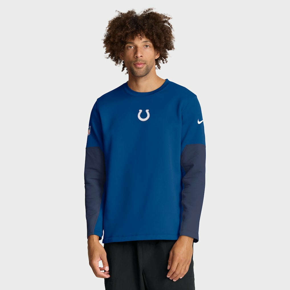 Indianapolis Colts Sideline Coach Therma-FIT Long Sleeve T-Shirt Royal