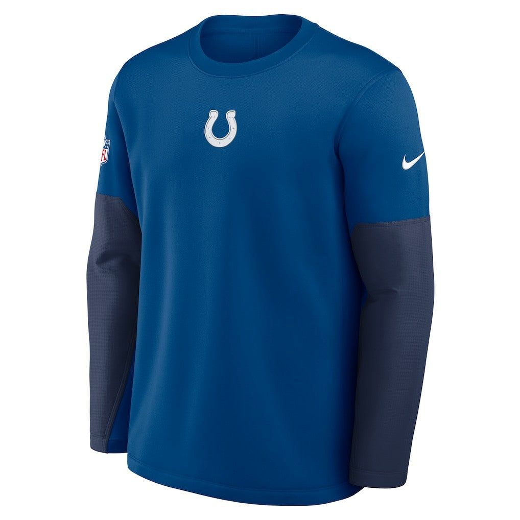 Indianapolis Colts Sideline Coach Therma-FIT Long Sleeve T-Shirt Royal