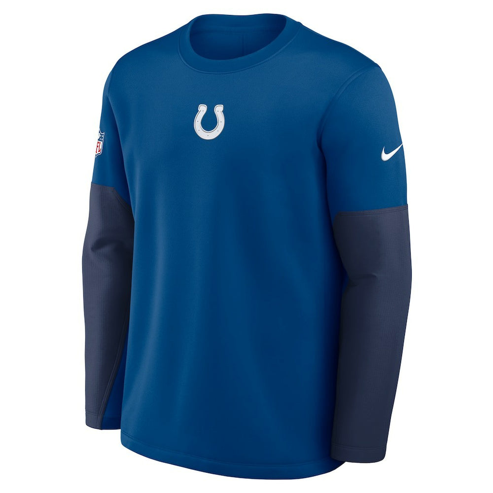 Indianapolis Colts Sideline Coach Therma-FIT Long Sleeve T-Shirt Royal
