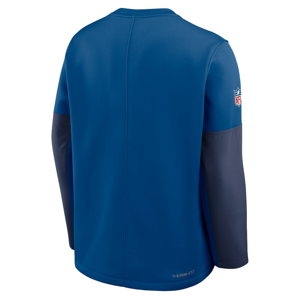 Indianapolis Colts Sideline Coach Therma-FIT Long Sleeve T-Shirt Royal