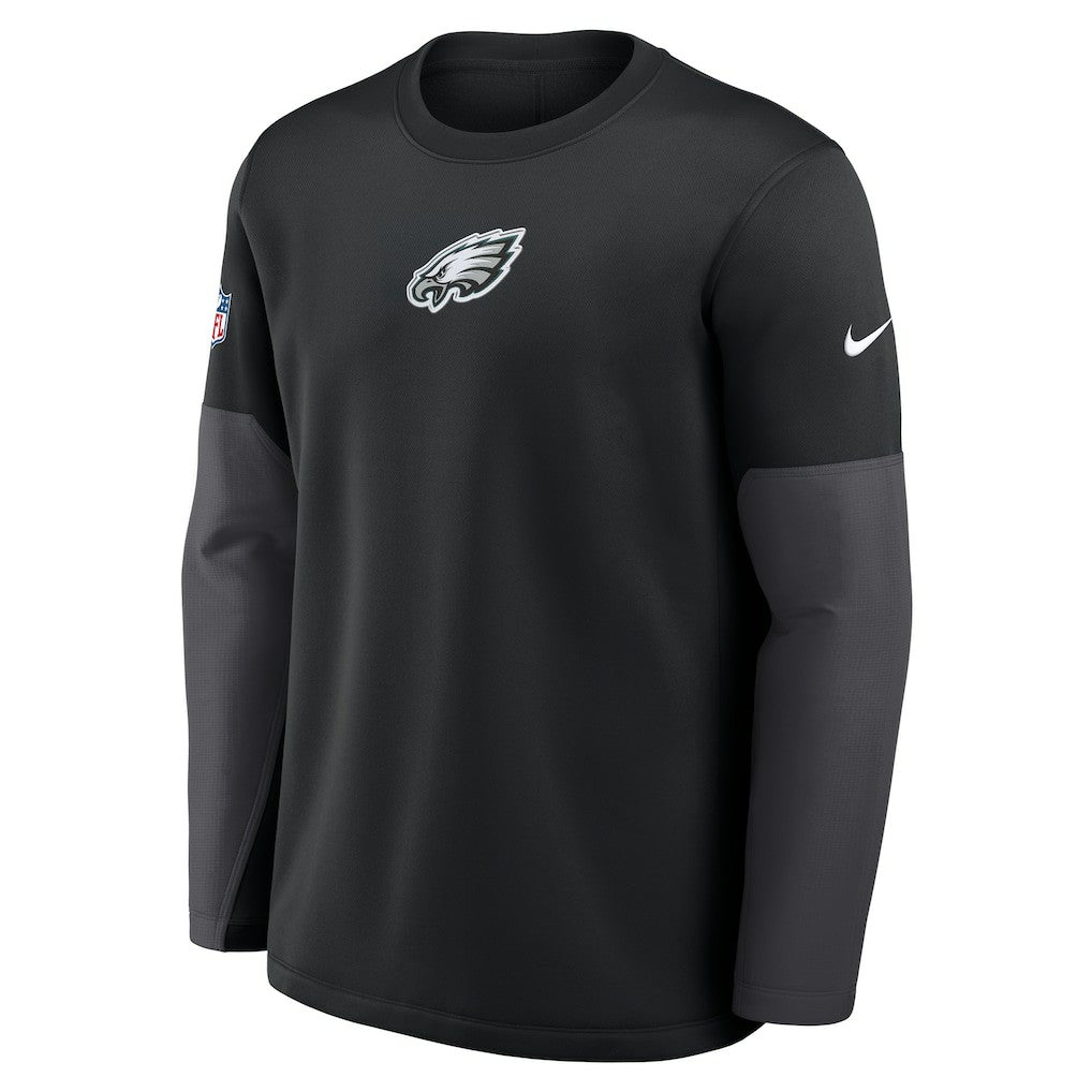 Philadelphia Eagles Sideline Coach Therma-FIT Long Sleeve T-Shirt Black