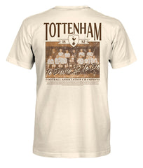 Tottenham Hotspur 1863FC Vintage Photo T-Shirt Cream sale
