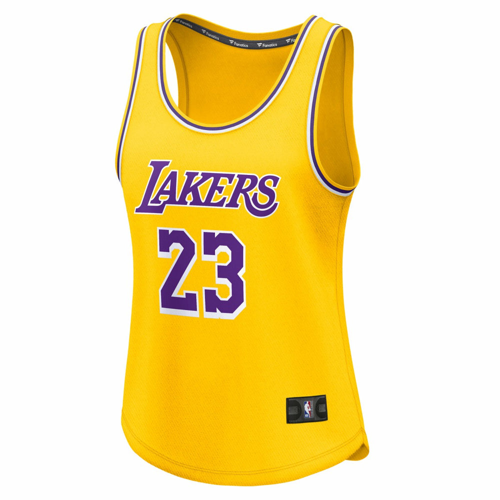 LeBron James Los Angeles Lakers Women's Fast Break Player Jersey Icon Edition Gold