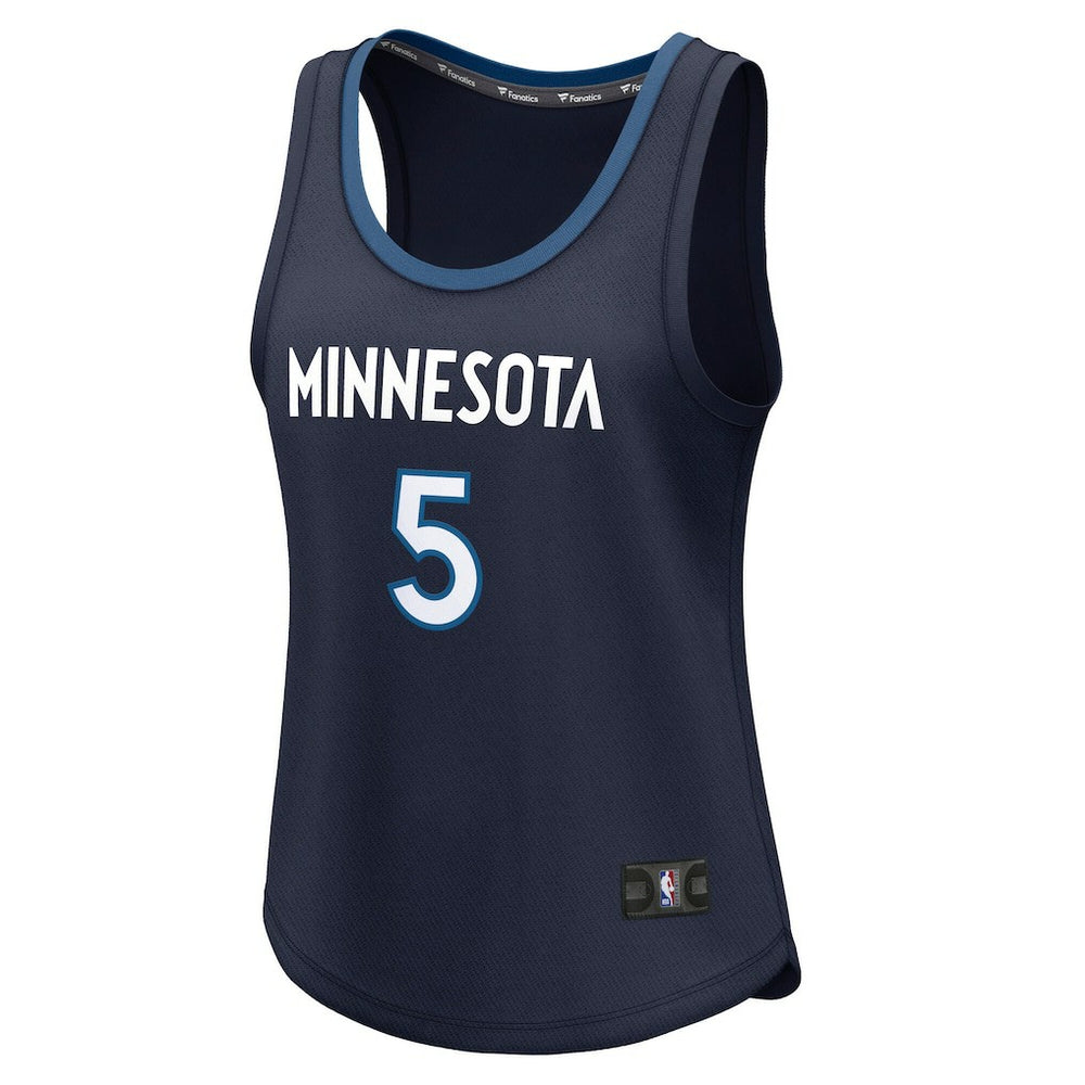Anthony Edwards Minnesota Timberwolves Women's Fast Break Player Jersey Icon Edition Navy