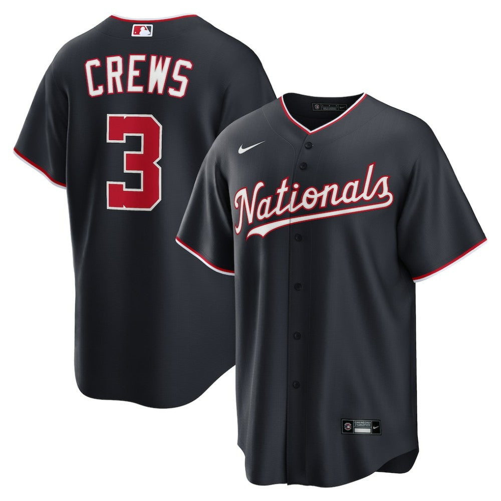Dylan Crews Washington Nationals Nike Alternate Replica Jersey - Navy Jerseys
