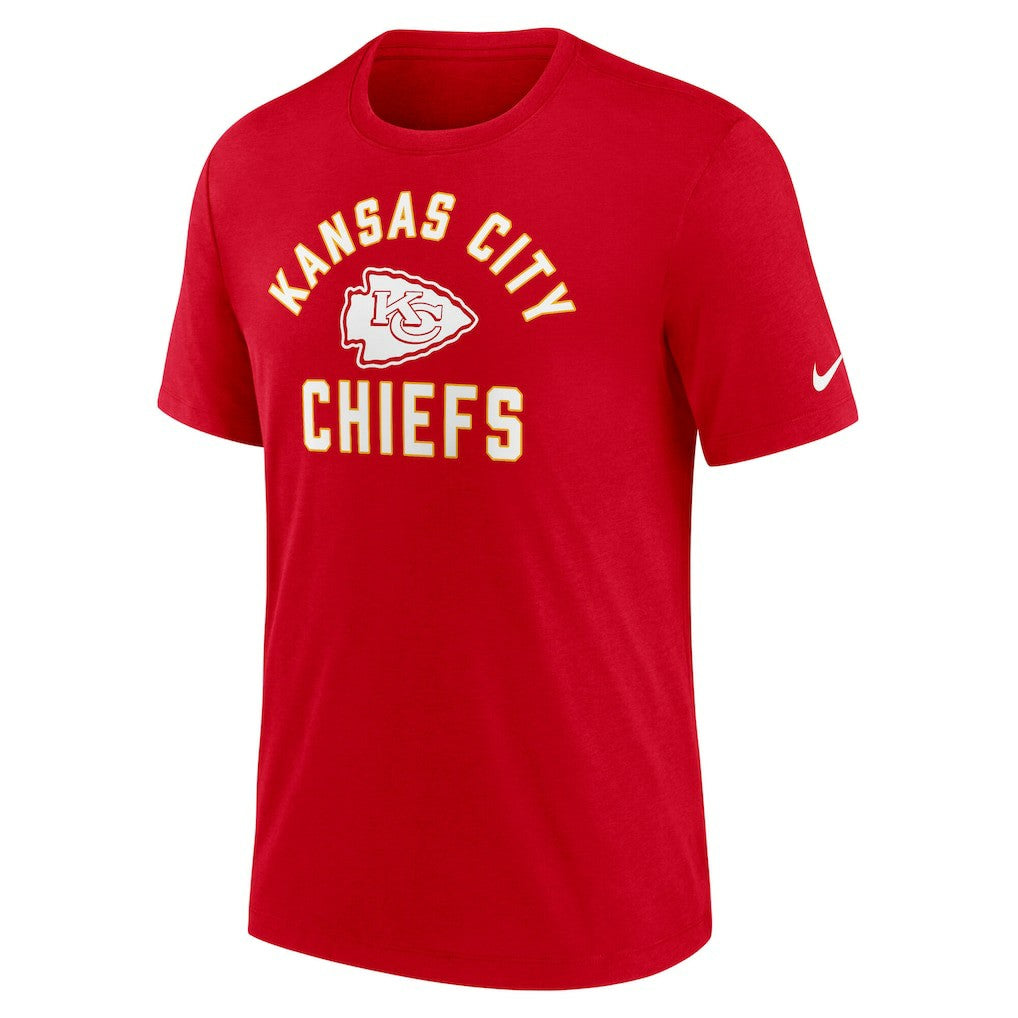 Kansas City Chiefs Favorable Timeline Tri-Blend T-Shirt Red