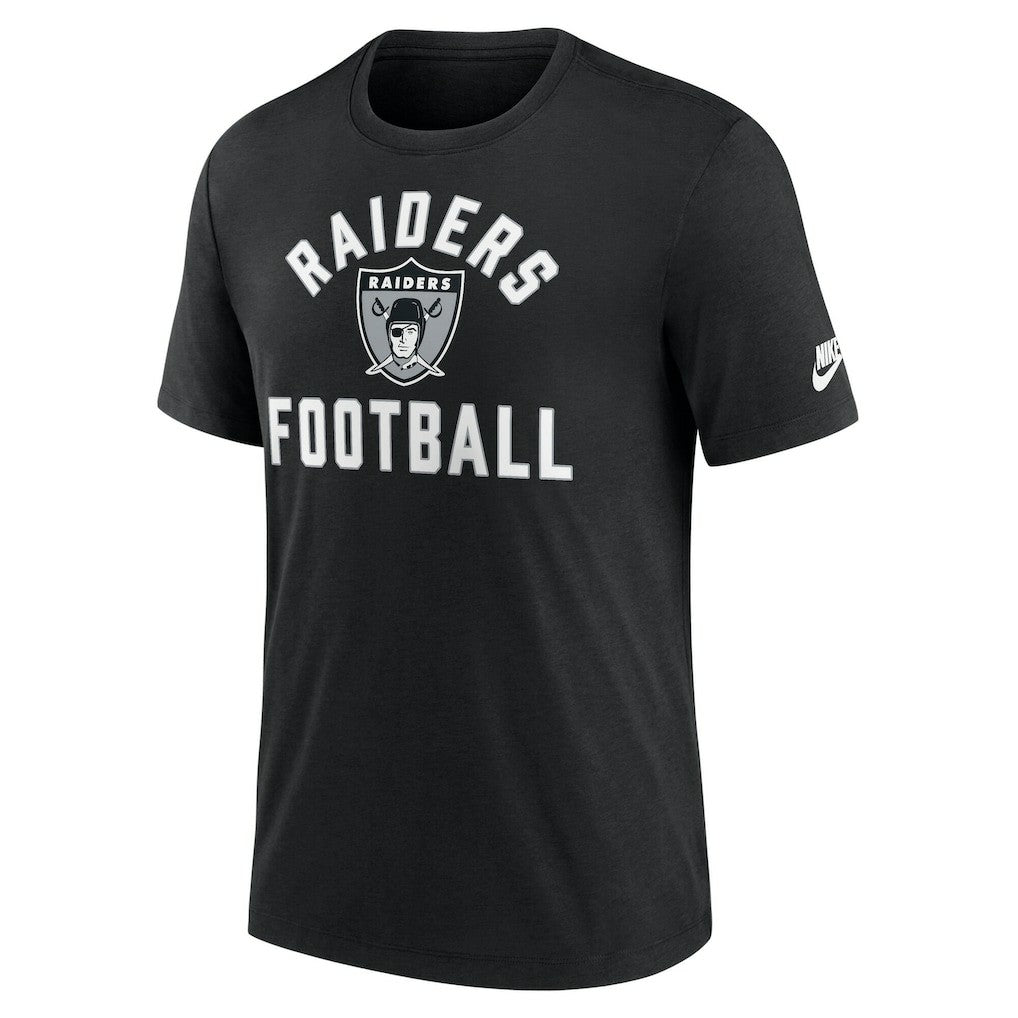 Las Vegas Raiders Favorable Timeline Tri-Blend T-Shirt Black