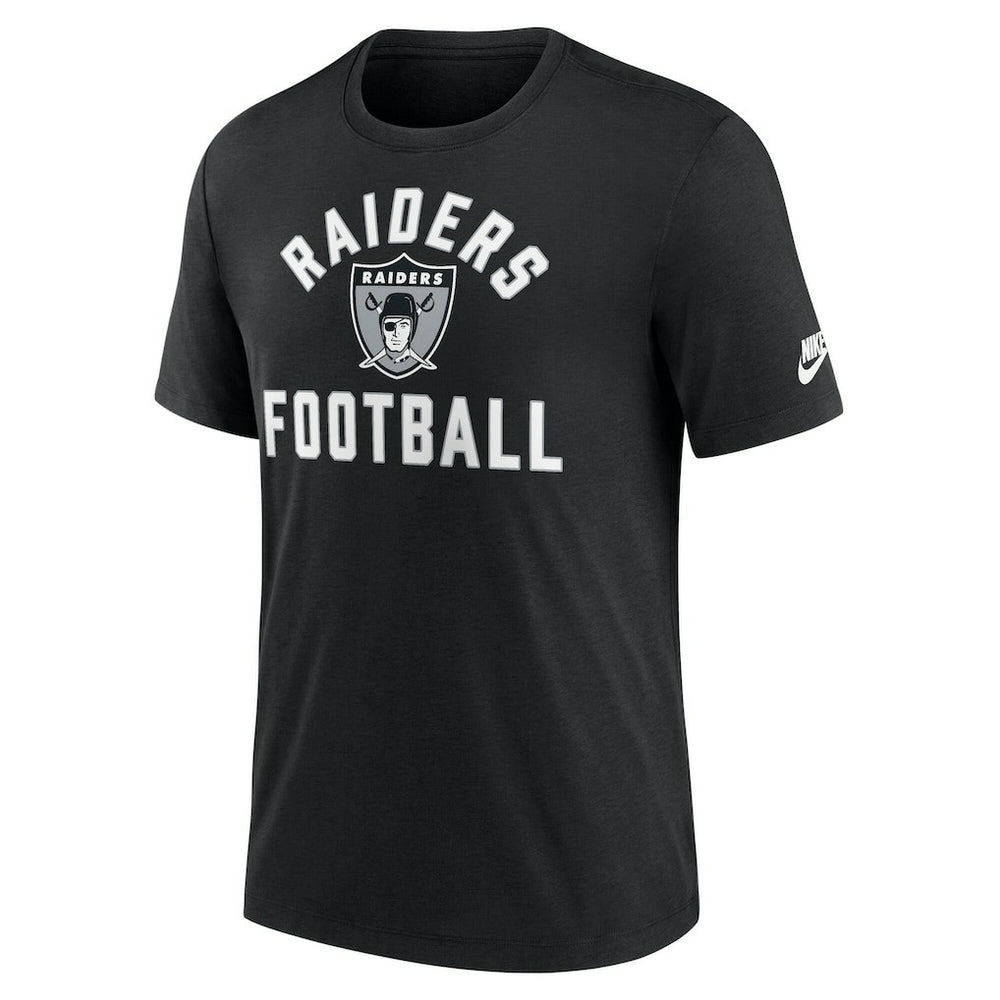 Las Vegas Raiders Favorable Timeline Tri-Blend T-Shirt Black