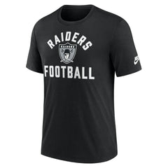 Las Vegas Raiders Favorable Timeline Tri-Blend T-Shirt Black