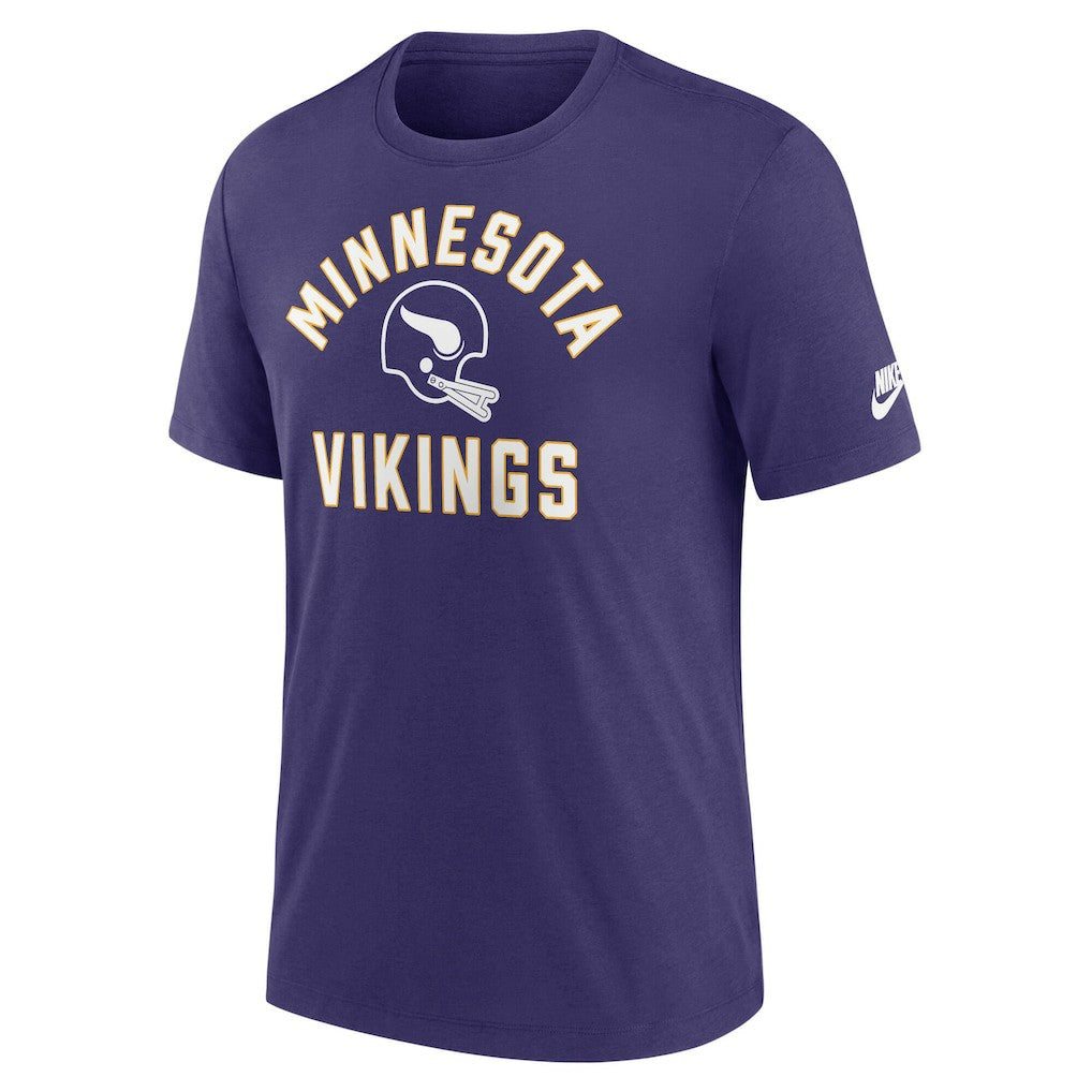 Minnesota Vikings Favorable Timeline Tri-Blend T-Shirt Purple