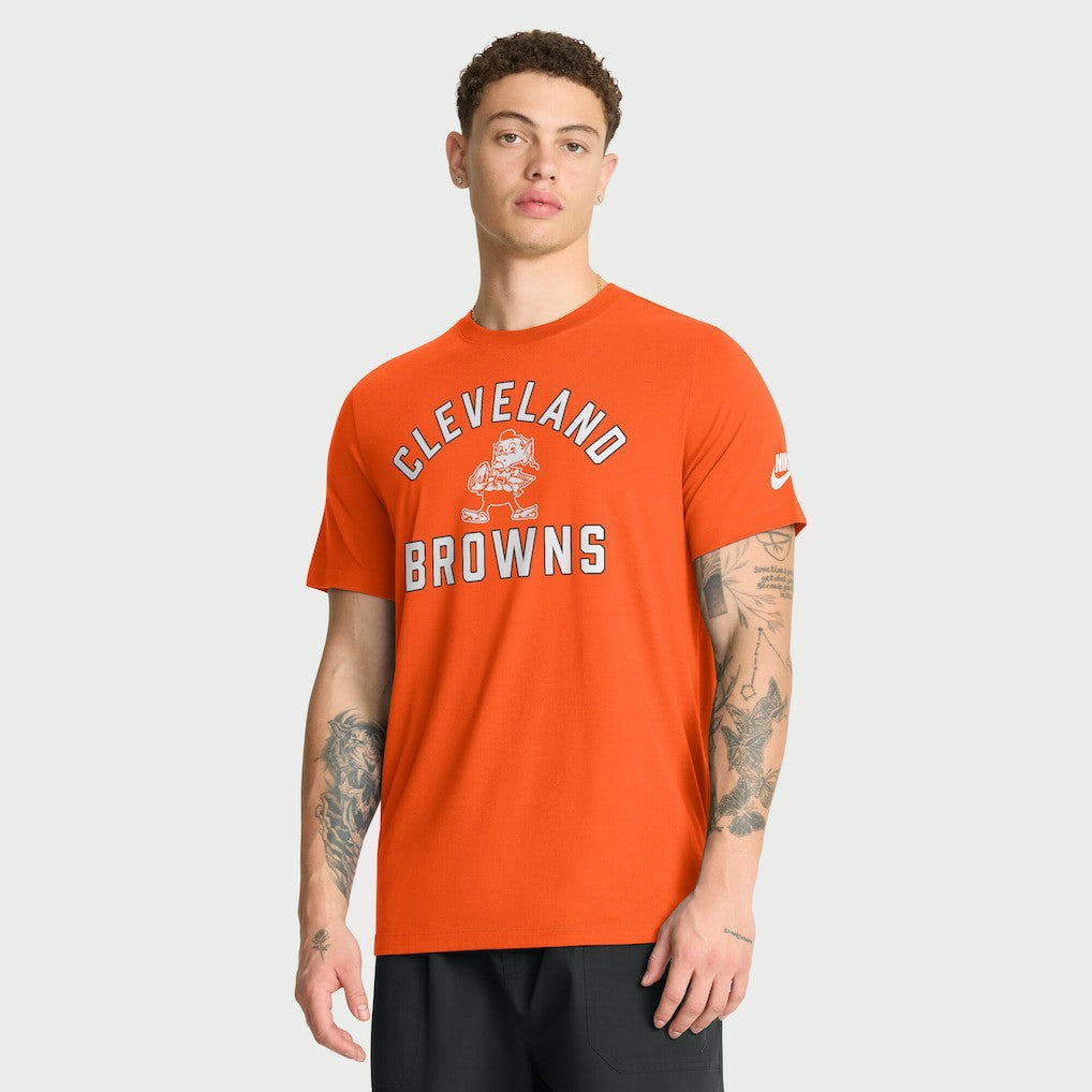 Cleveland Browns Favorable Timeline Tri-Blend T-Shirt Orange