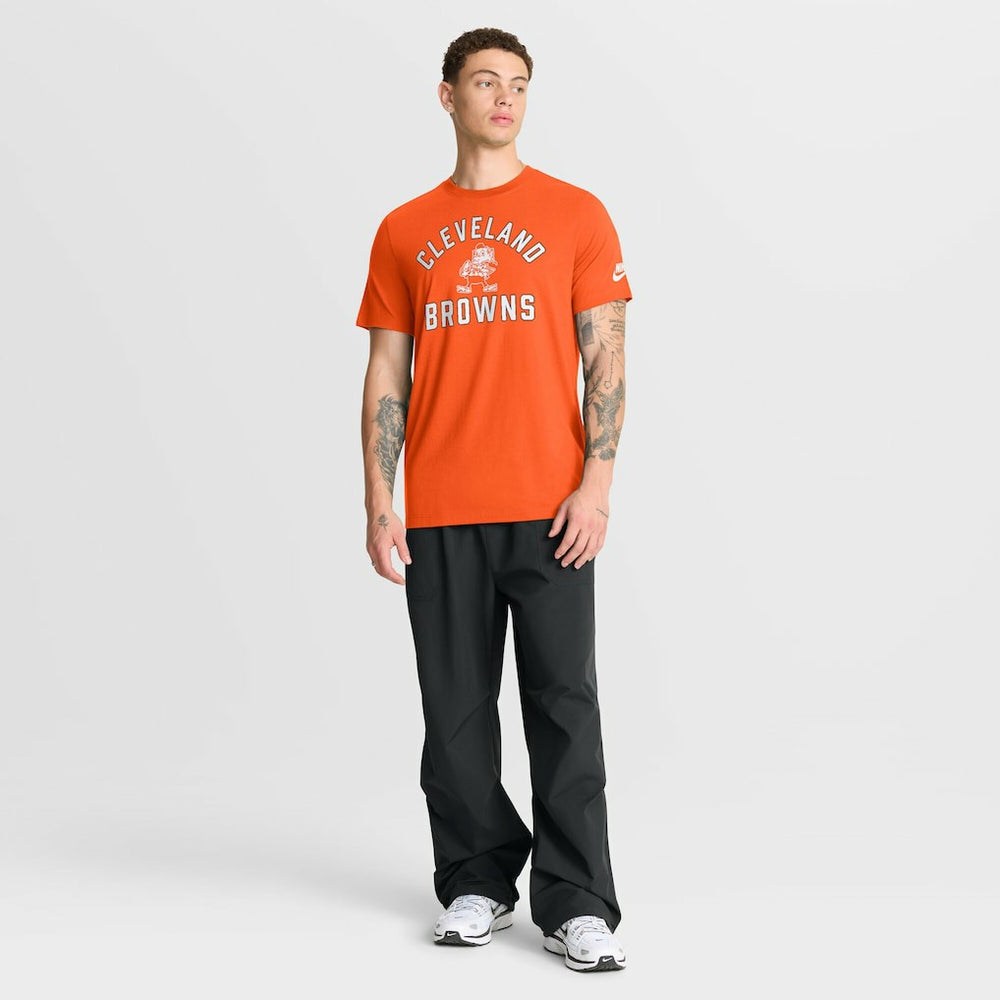 Cleveland Browns Favorable Timeline Tri-Blend T-Shirt Orange