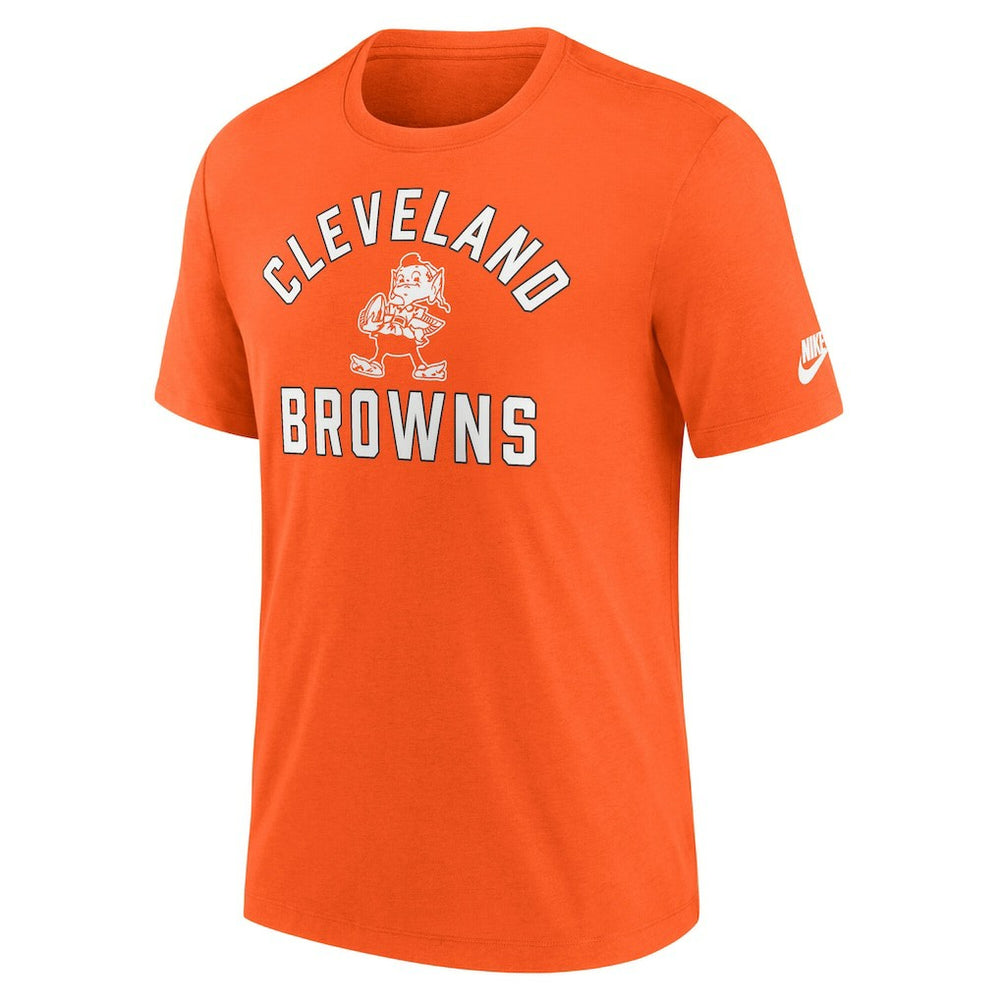 Cleveland Browns Favorable Timeline Tri-Blend T-Shirt Orange
