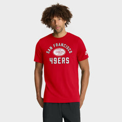 San Francisco 49ers Favorable Timeline Tri-Blend T-Shirt Scarlet