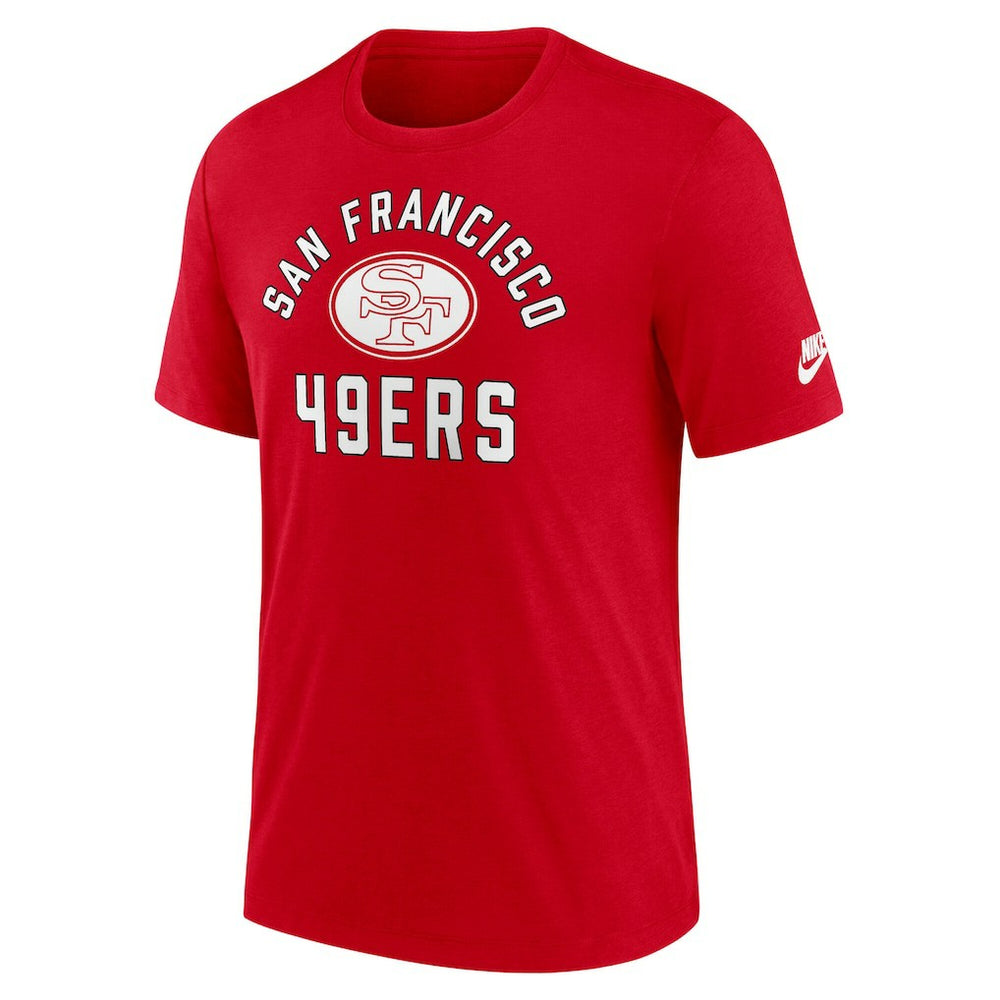 San Francisco 49ers Favorable Timeline Tri-Blend T-Shirt Scarlet
