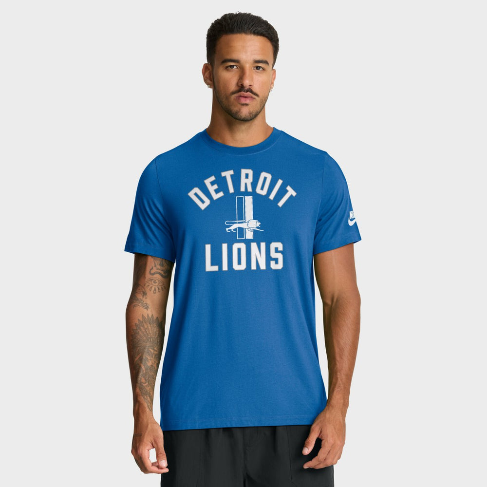 Detroit Lions Favorable Timeline Tri-Blend T-Shirt Royal
