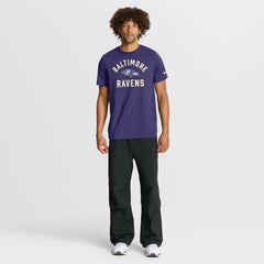 Baltimore Ravens Favorable Timeline Tri-Blend T-Shirt Purple